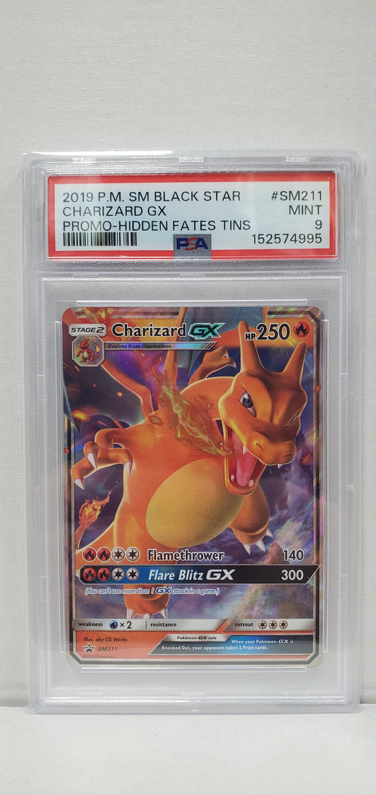 Pokemon Charizard GX SM211 PSA 9