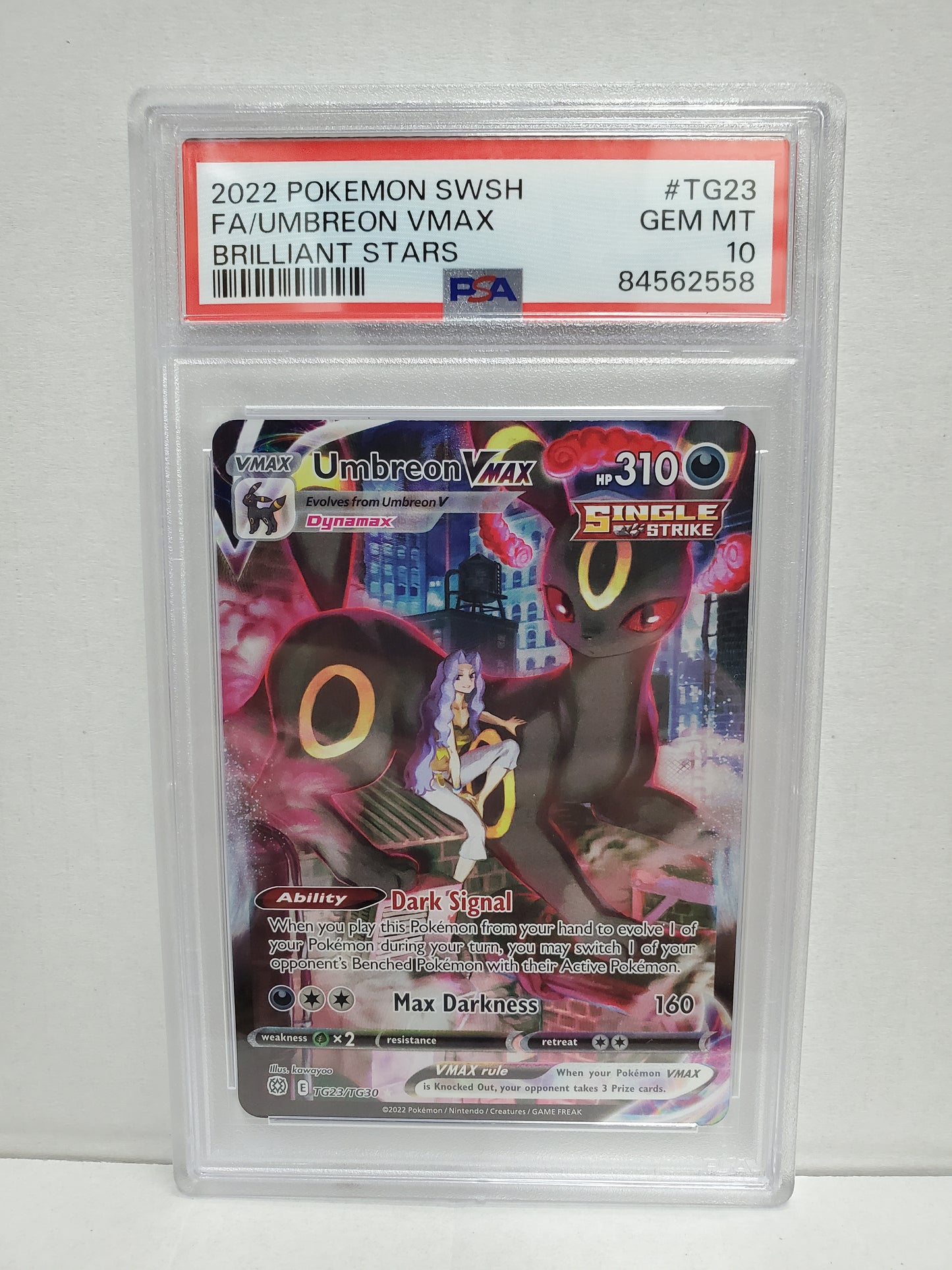 Pokemon Umbreon VMAX TG23/TG30 PSA 10