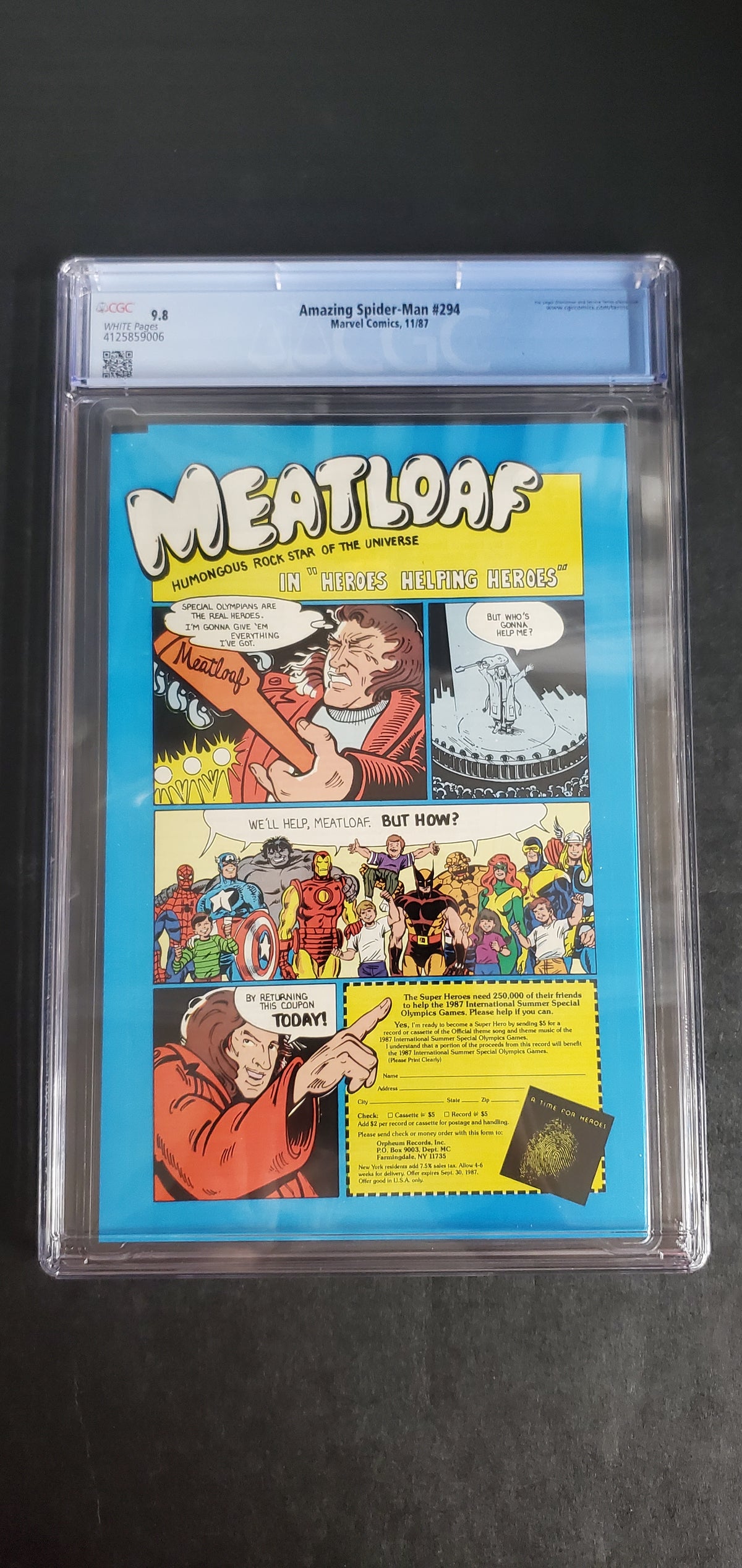 Amazing Spider-Man #294 (1987) CGC 9.8