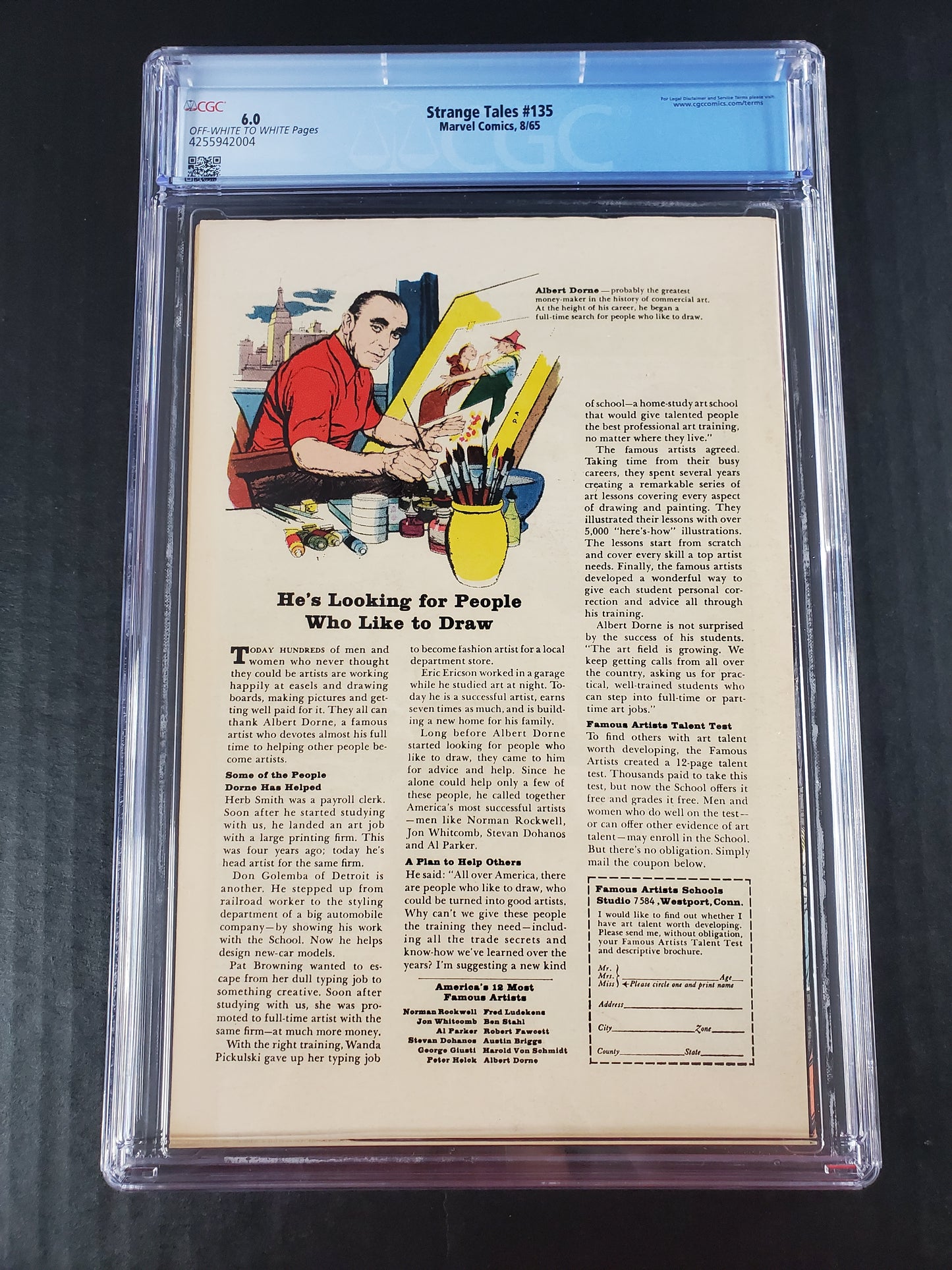 Strange Tales #135 (1965) CGC 6.0