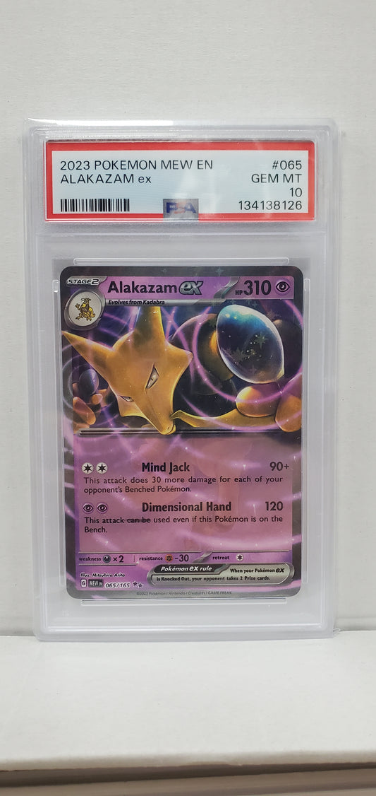 Pokemon Alakazam ex 065/165 PSA 10