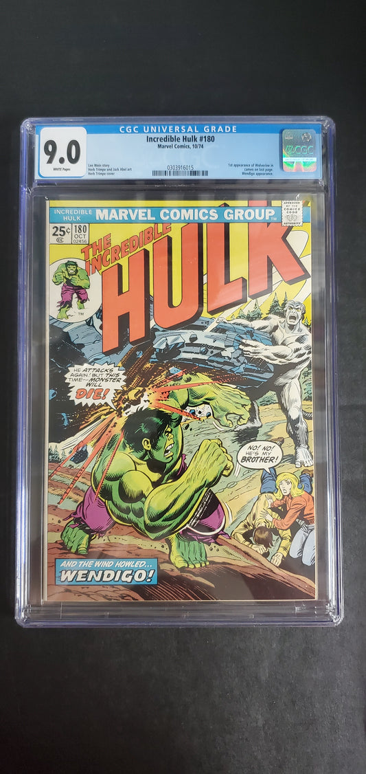 Incredible Hulk #180 (1974) CGC 9.0