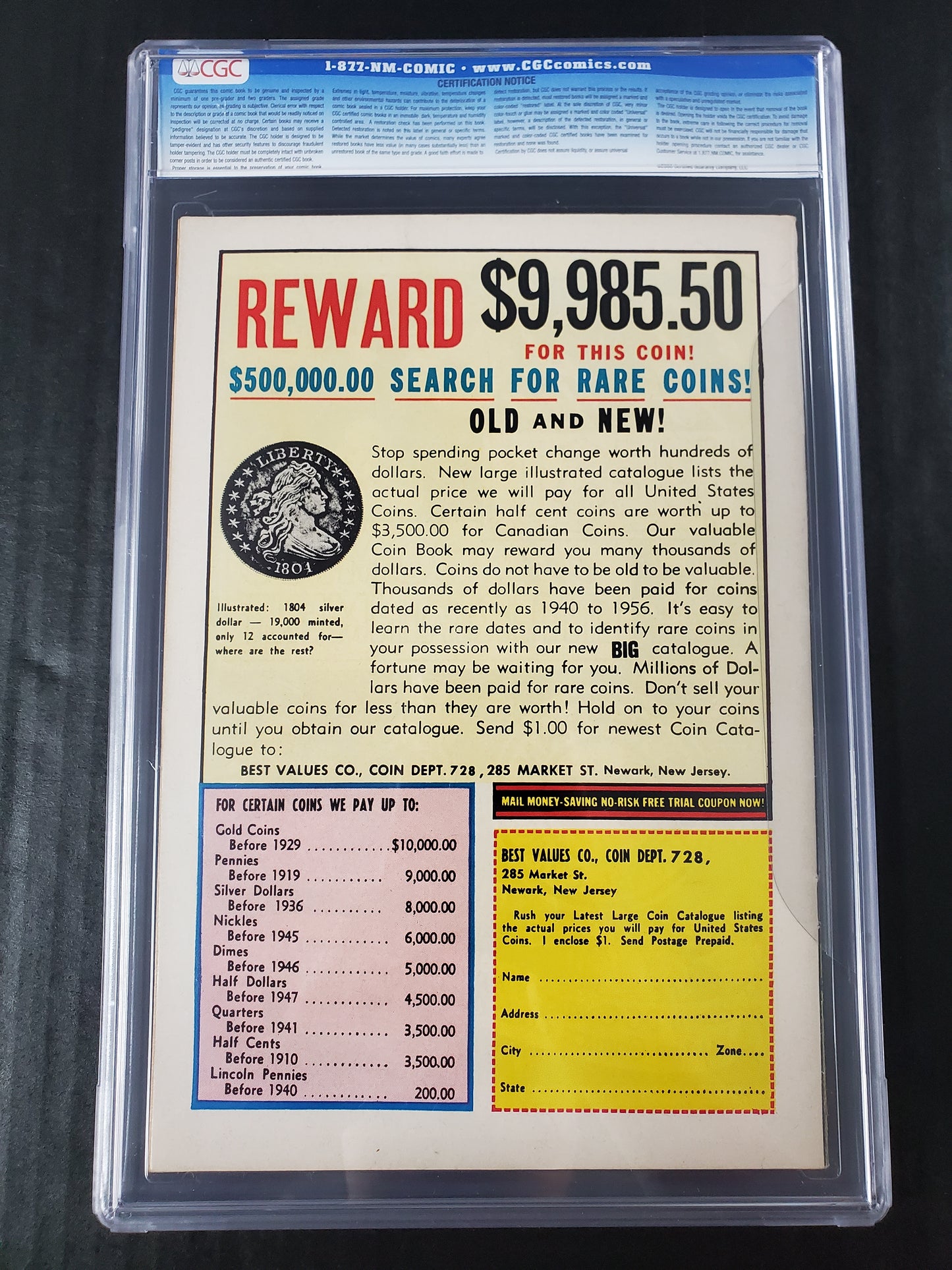 Atom #1 (1962) CGC 7.0