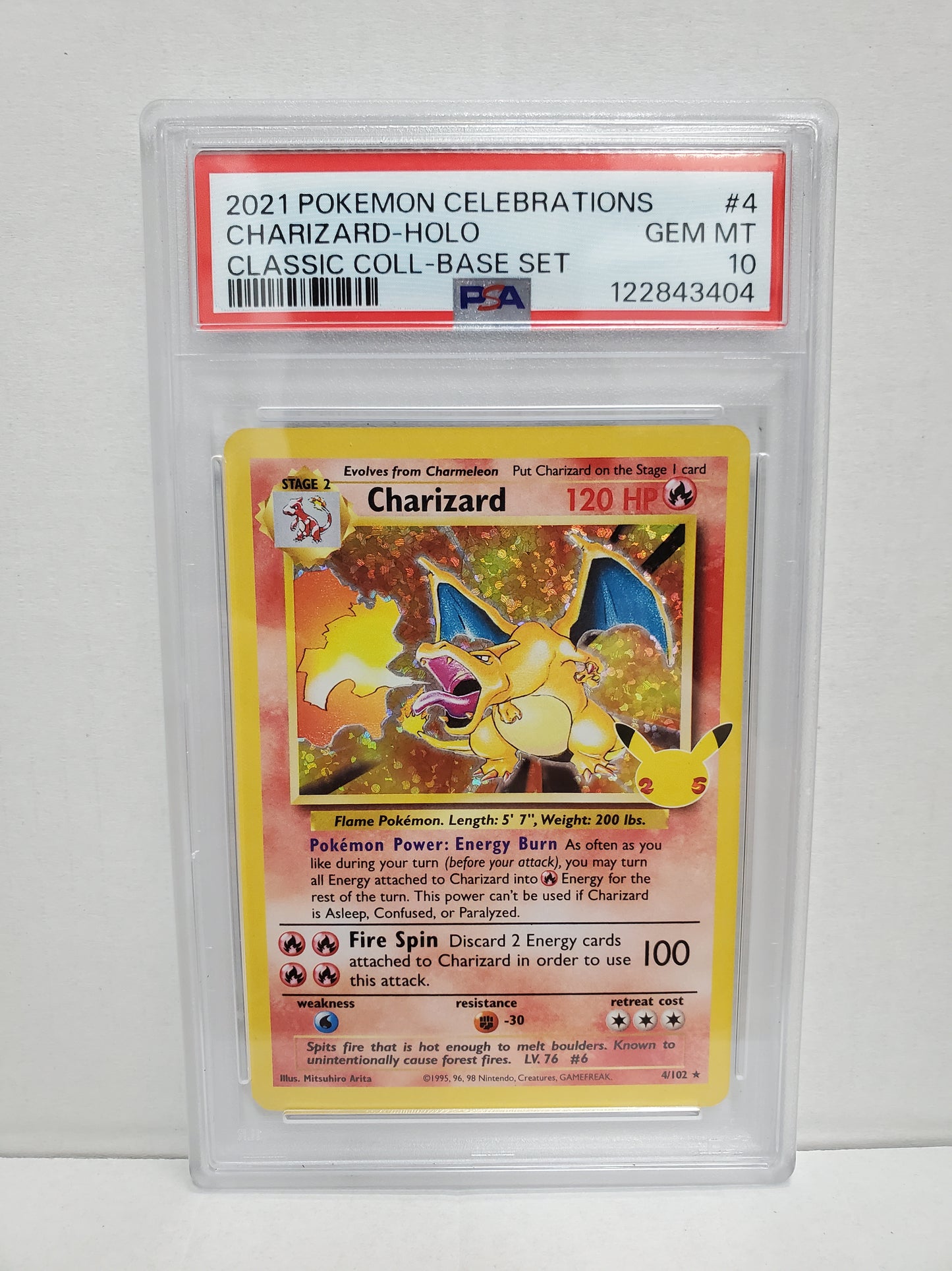 Pokemon Celebrations Charizard 4/102 (2021) PSA 10