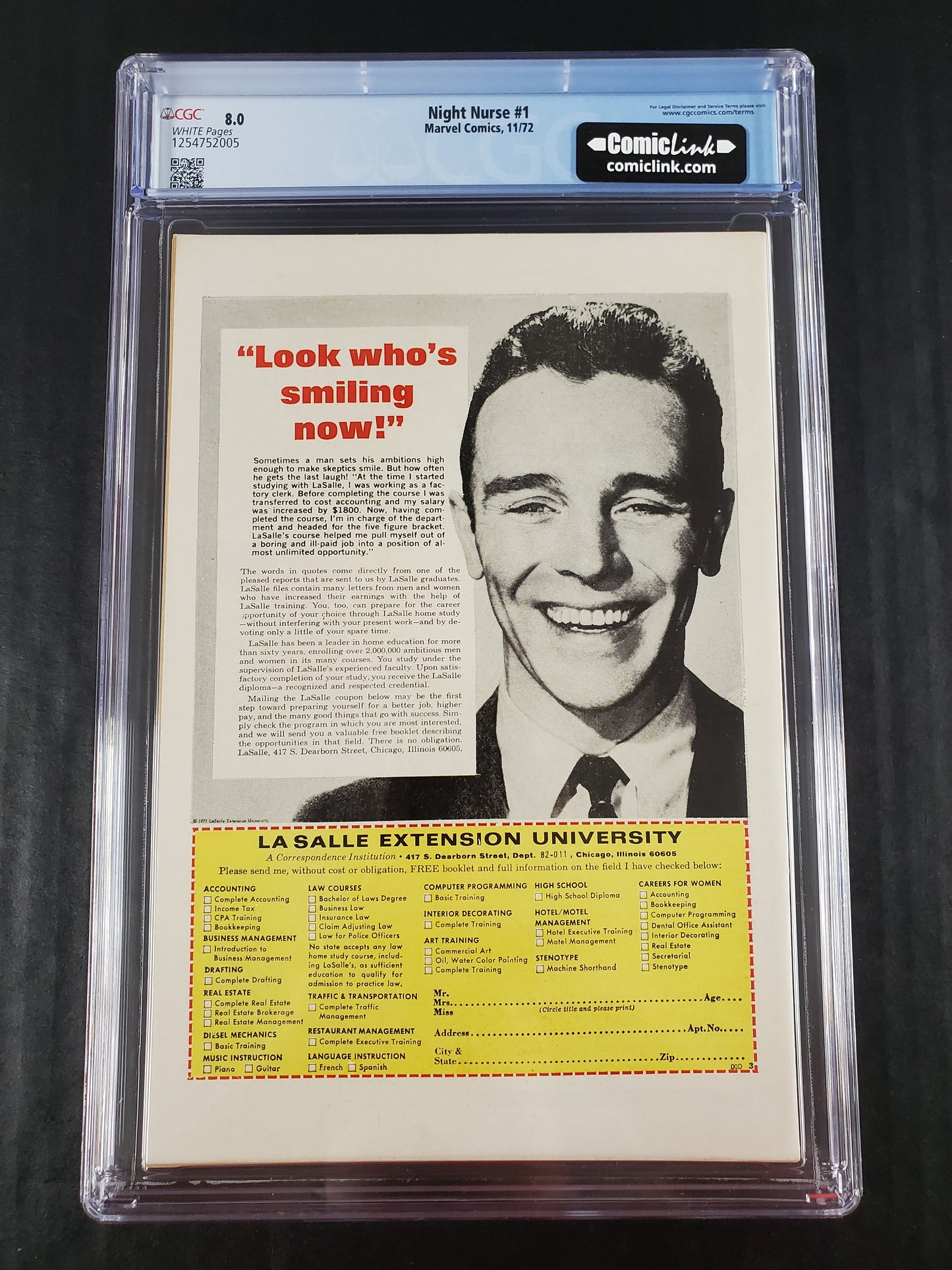 Night Nurse #1 (1972) CGC 8.0