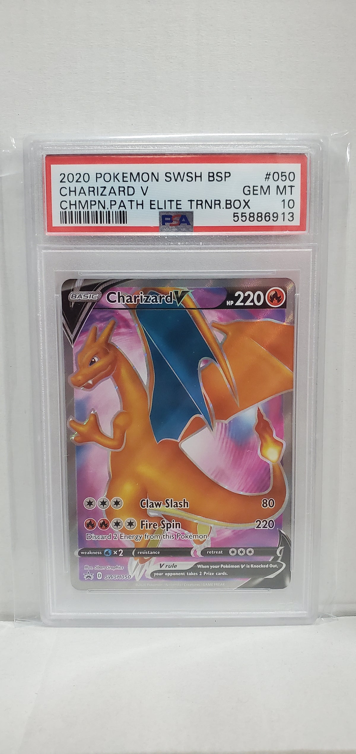 Pokemon Charizard V SWSH050 PSA 10