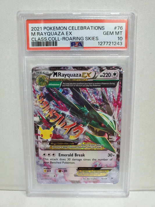 Pokemon Celebrations M Rayquaza EX 76/108 (2021) PSA 10