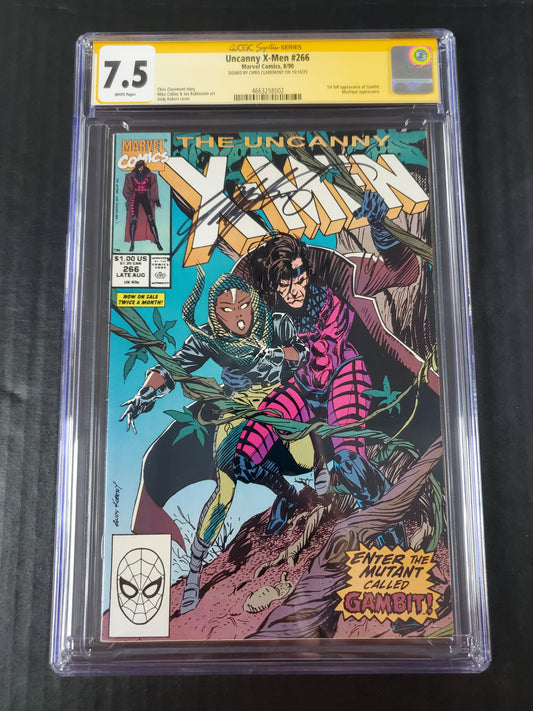 Uncanny X-Men #266 (1990) CGC Signature Series 7.5 Signed by Chris Claremont