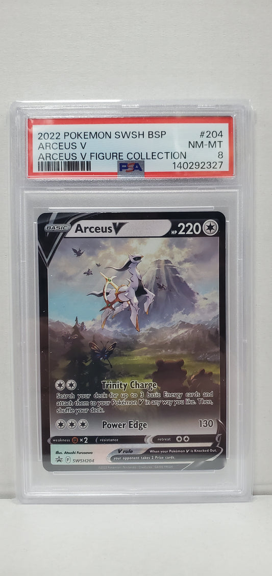 Pokemon Arceus V SWSH204 PSA 8