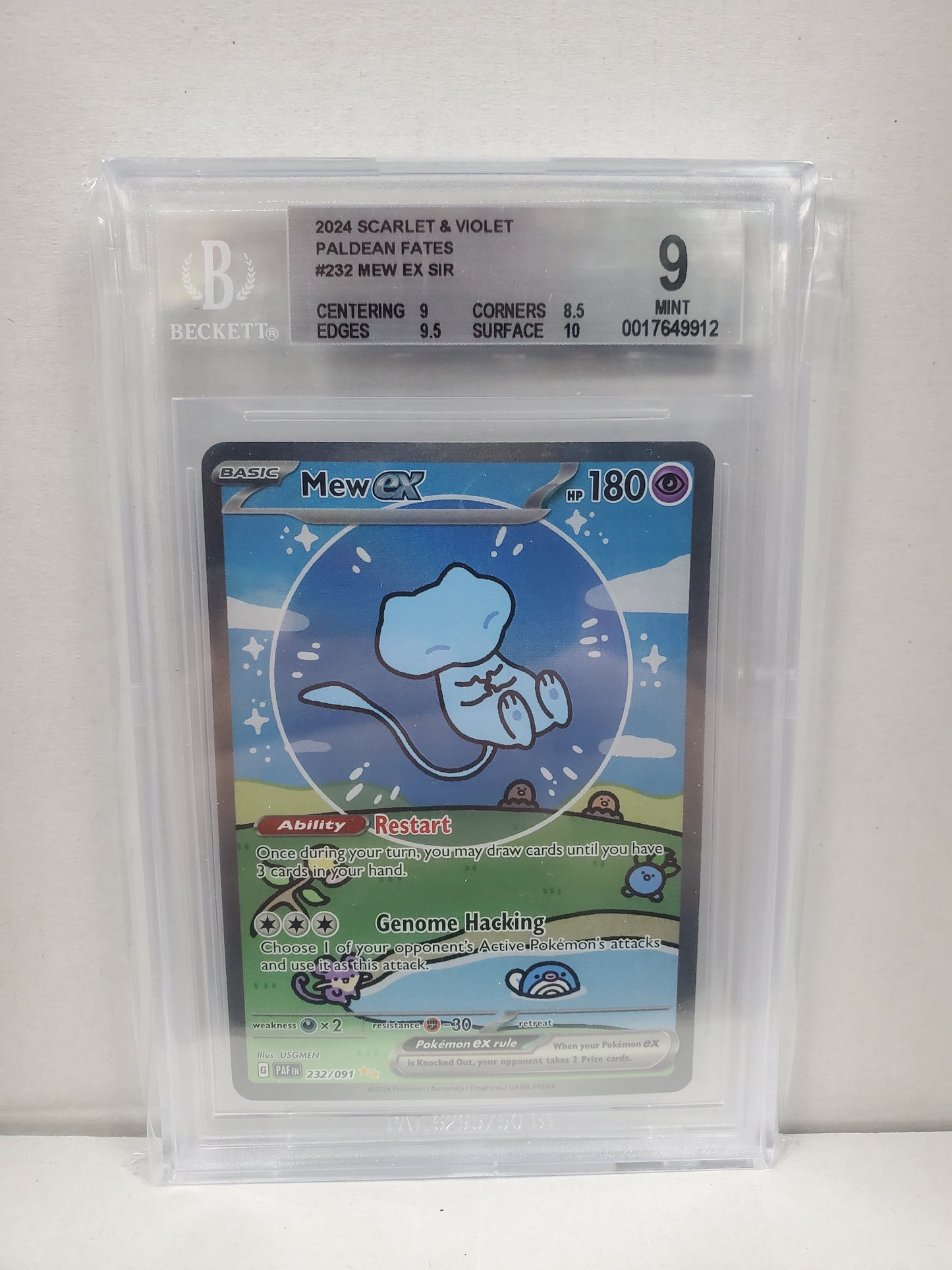 Pokemon Mew ex 232/091 Beckett 9