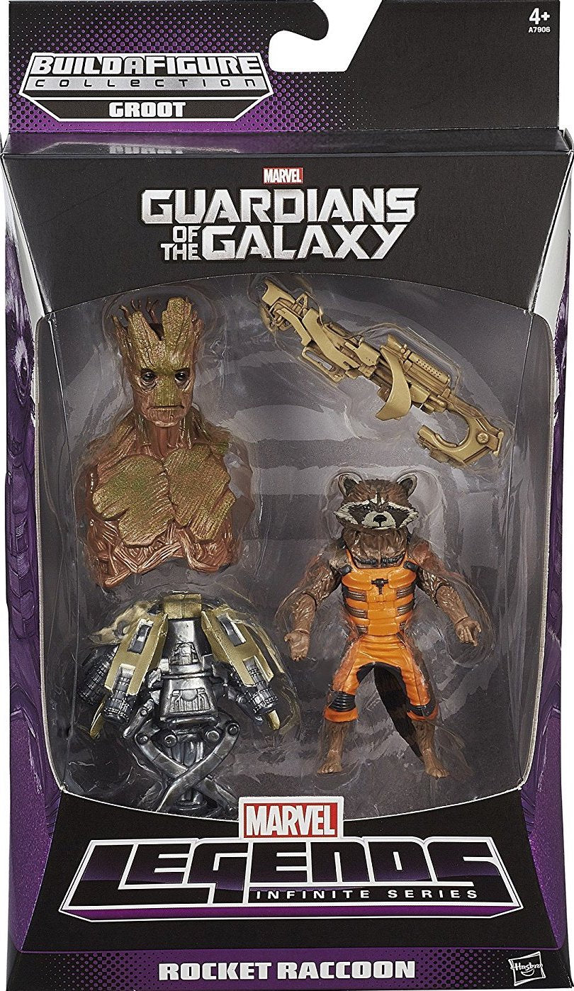 Marvel Legends Guardians of the Galaxy Groot BAF Wave Rocket Raccoon