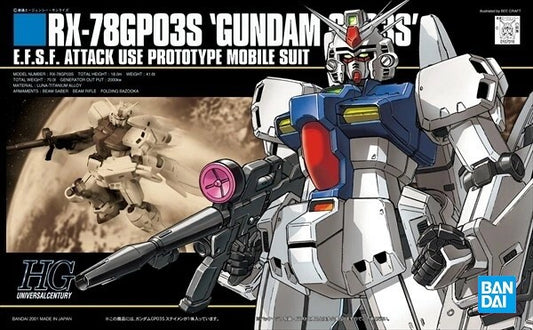 BANDAI HGUC 1/144 RX-78 GP03S Gundam GP03S Plastic Model