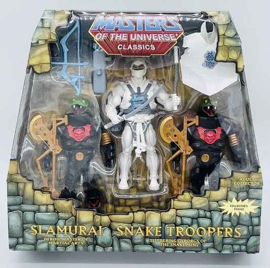 Mattel Masters of the Universe Classics Slamurai and Snake Troopers 3 Pack Powercon Exclusive