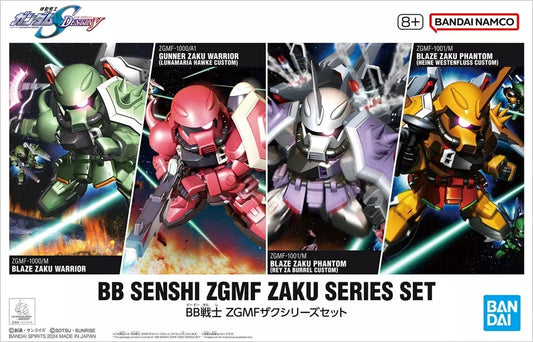 Gundam BB Senshi ZGMF Zaku Series Set