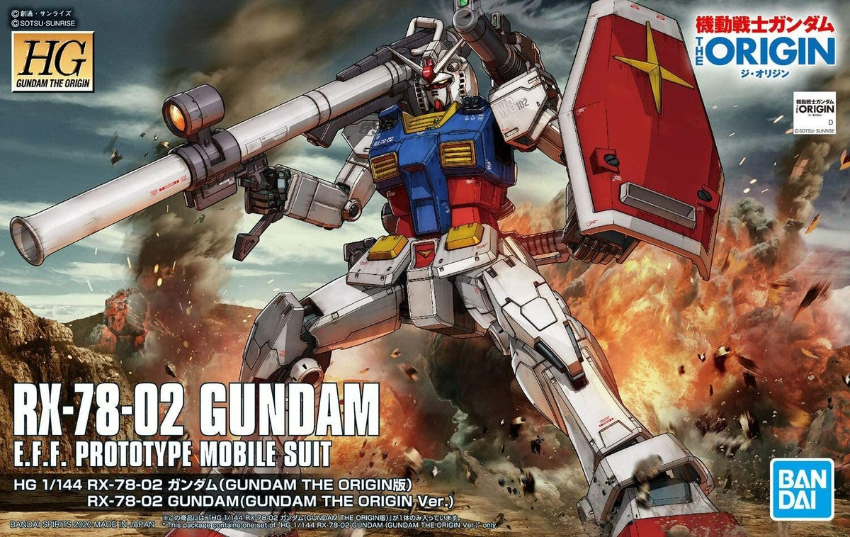 HG Gundam The Origin RX-78-02 Gundam 1/144
