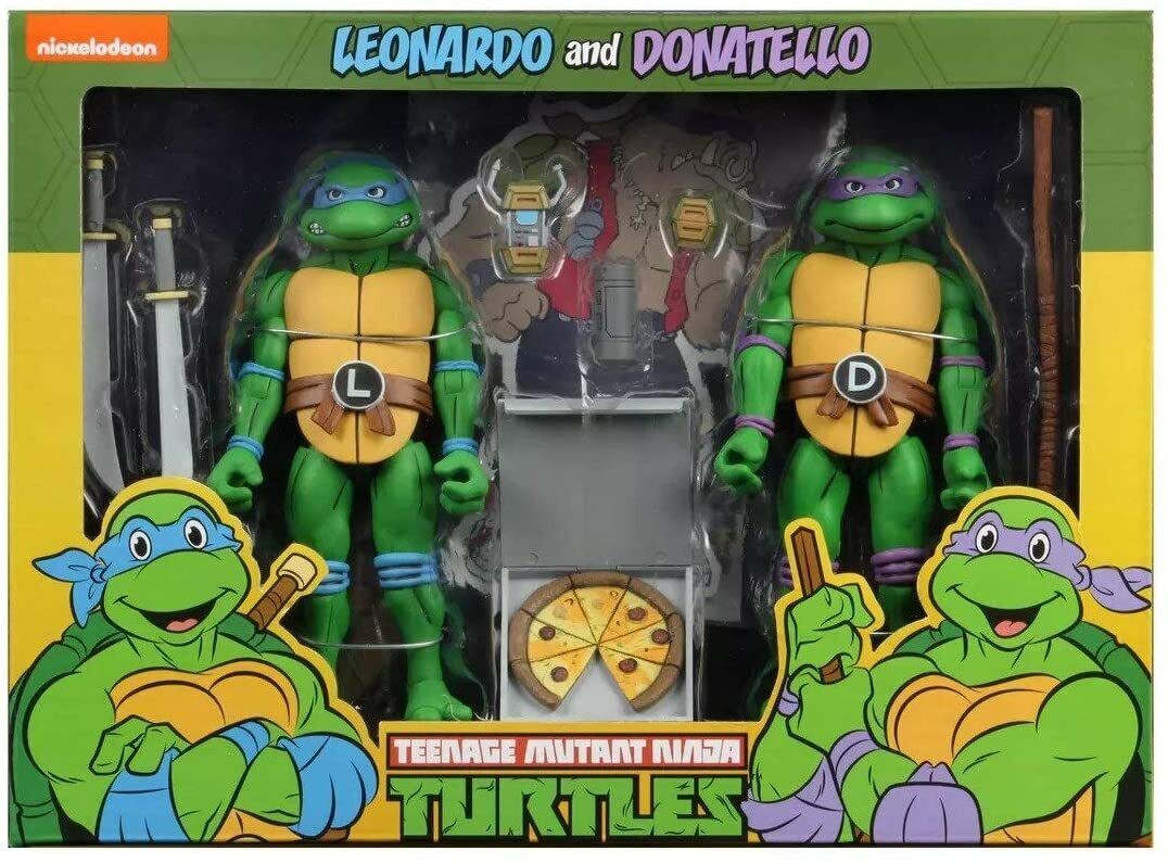 Teenage Mutant Ninja Turtles Cartoon Leonardo and Donatello 2-Pack