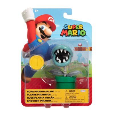 Super Mario 4 Inch Bone Piranha Plant