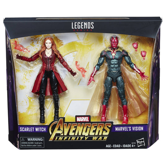 Marvel Legends Avengers Infinity War Scarlet Witch and Vision 2 Pack