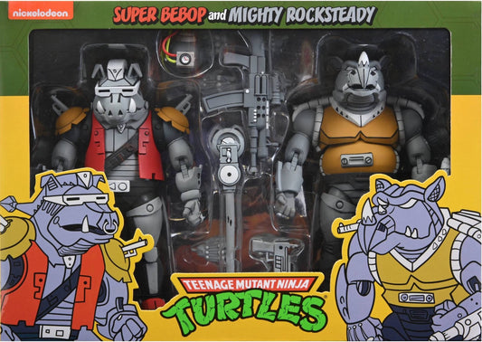 Teenage Mutant Ninja Turtles Cartoon Super Bebop and MIghty Rocksteady 2-Pack