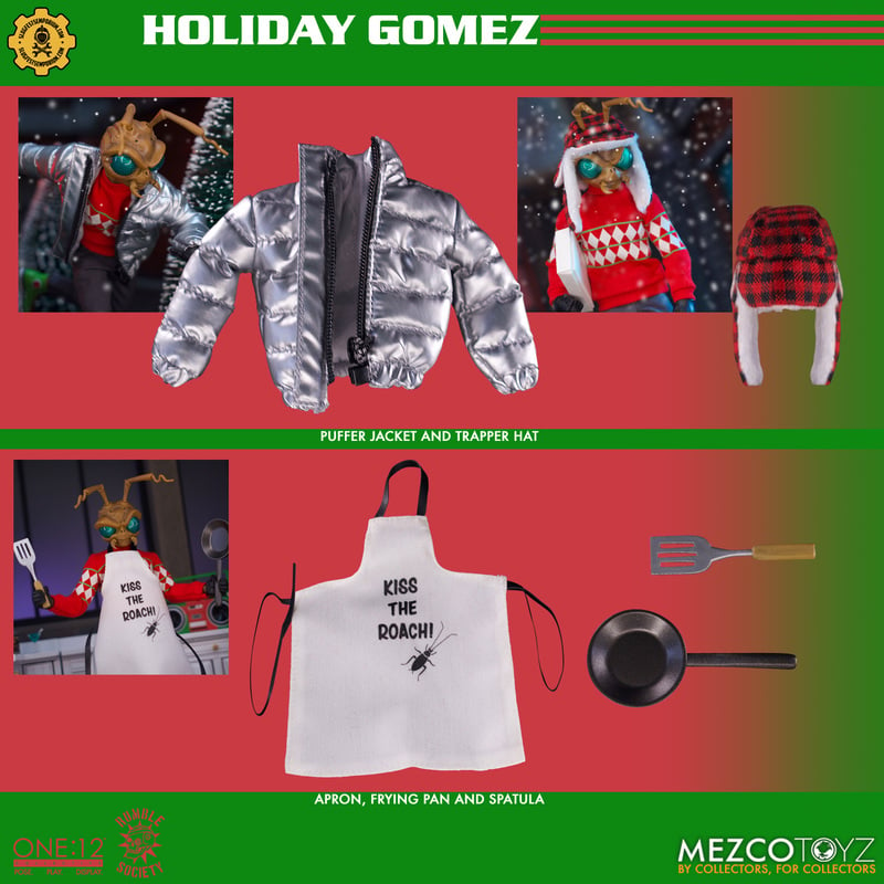 Mezco One:12 Holiday Gomez Exclusive