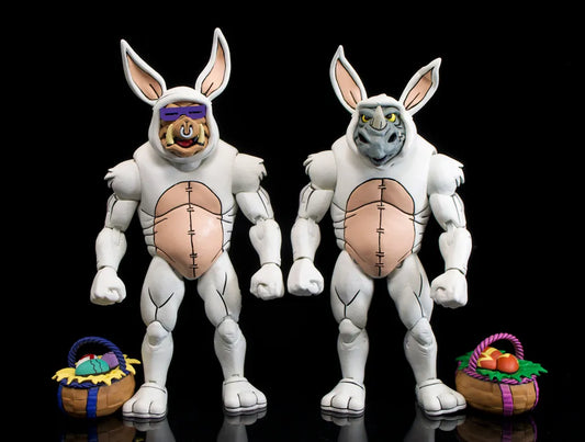 NECA TMNT Lootcrate Exclusive Bebop and Rocksteady in Bunny Suits