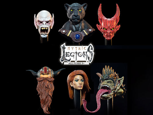 Mythic Legions: All-Stars Heads Pack 1