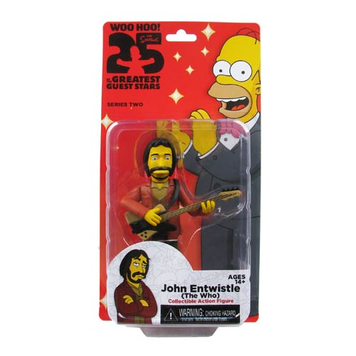 NECA Simpsons 25 of the Greatest Guest Stars John Entwistle (The Who) Collectible Action Figure