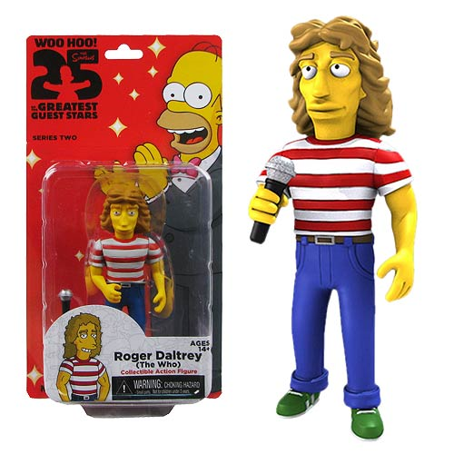 NECA Simpsons 25 of the Greatest Guest Stars Roger Daltrey (The Who) Collectible Action Figure