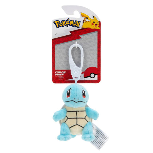 Jazwares Pokemon Clip-On Squirtle 3.5-in Plush
